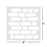 GSS Designs Rough Brick Stencil Template - Mixed Media Stencil for Crafting DIY Home Decor- Mylar Reusbale Stencils for Painting on Cards Wood Canvas (6'' x 6'')