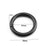 JCBIZ 6PCS Alloy O Ring Buckle High-Grade Ornament Hardware Electrophoretic Spring Snap 29mm Black