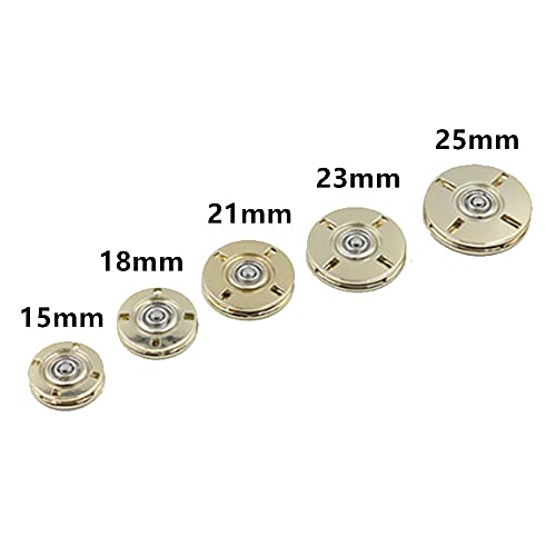 5Pcs/Set Snap Buttons Metal Buckle Buttons Invisible Buckle for Coat Clothing Sewing Accessories (#21 Royal Blue, 18mm)
