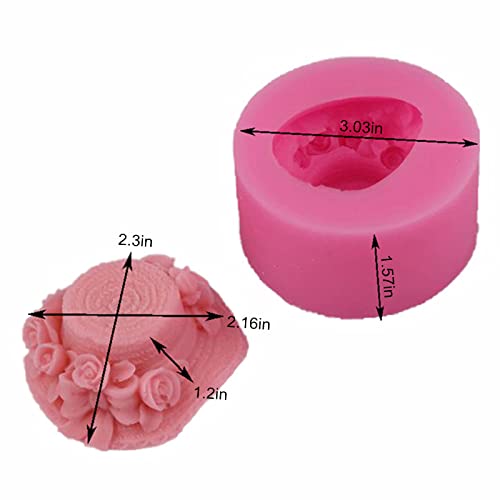 Sun Hat Silicone Mold for Fondant Chocolate Candy Cake Decoration Baking Pastry Tools Silicone Soap Mold Resin Polymer Clay Mold