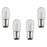 BAIRONG 4pcs 15W 120V Silver Base Sewing Machine Light Bulb Household Sewing Machine Incandescent Bulb Compatible with Sewing Machine with Push-in Base