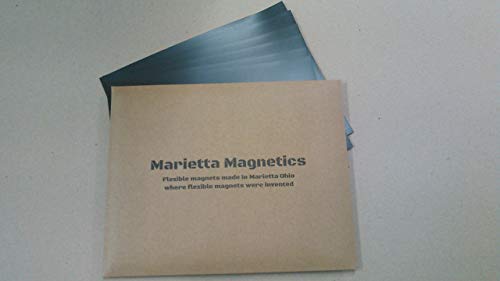 Marietta Magnetics Plain Sheets 8.5" x 11" Pack of 25 Create Your own Magnet! Flexible Magnet for Photos Crafts Stamp Dies Signs & More