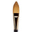 KINGART Premium Finesse 8600A-3/4 Aqua Flat Oval Wash Series Artist Brush, Synthetic Kolinsky Sable Hair, Short Acrylic Handle, for Watercolor and Oil Paints, Size 3/4"