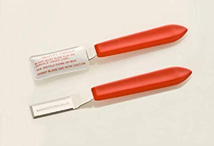 Scotty Peeler Label & Sticker Remover - SP-2 Metal Blade with Protective Cover (Set of 2)