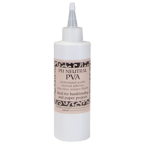 Books By Hand, PH Neutral PVA Adhesive, Professional Adhesive, Dries Clear - 8 Ounce