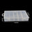 Clear Plastic Storage Case Container for Fishing Tackle Organizer Box with Dividers for Jewelry Beads Collection