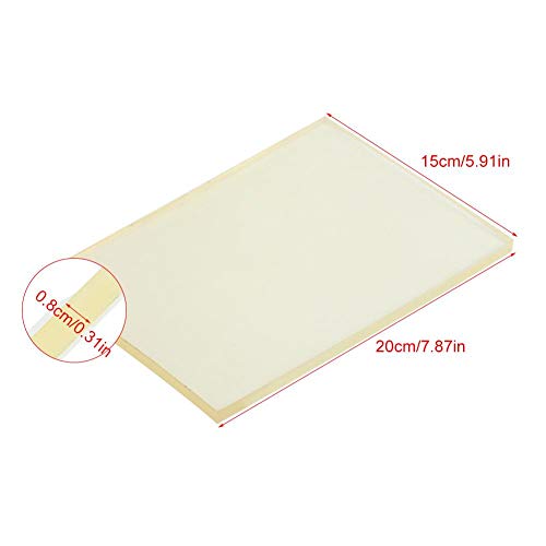 Leather Craft Punching Pad, Leather Craft Rubber Mute Board Table Protector Mat Punching Hammer Pad for Cutting Hole Punch Stamping Tool Craft DIY, 7.87X5.91X0.31inch