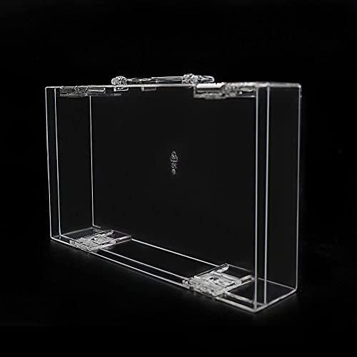 GIIYAA High Transparency Visible Plastic Box Clear Storage Case with Lid Use for Organizing Jewelry, Tools, Office supplies, Pet supplies, DIY materials,Use as handbags