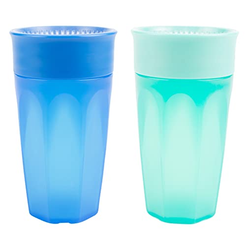 Dr. Brown's Cheers 360 Spoutless Training Cup, 9m+, 10 Ounce, Blue/Aqua, 2 Count