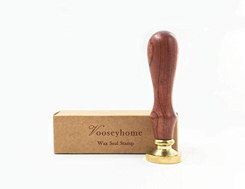 VOOSEYHOME Initial Handwritten Alphabet Letter C Wax Seal Stamp with Rosewood Handle, Decorating on Gift Packing Invitation Mail Envelope Card Book for Birthday Themed Parties Weddings Signatures