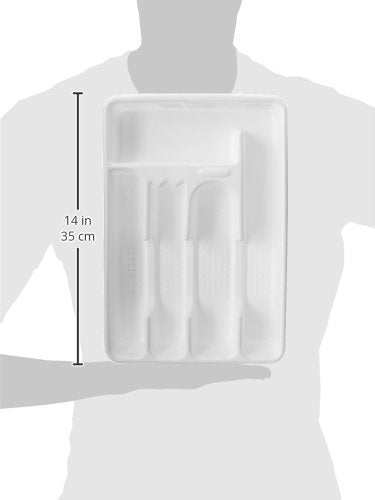 Rubbermaid Cutlery Tray, Small, White