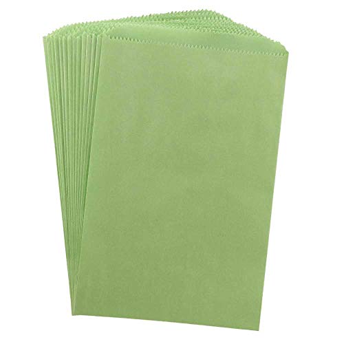 Hygloss Products Paper Bags – 100 Pinch Bottom Colorful Arts and Crafts Bags-12x15-Inch, Lime Green