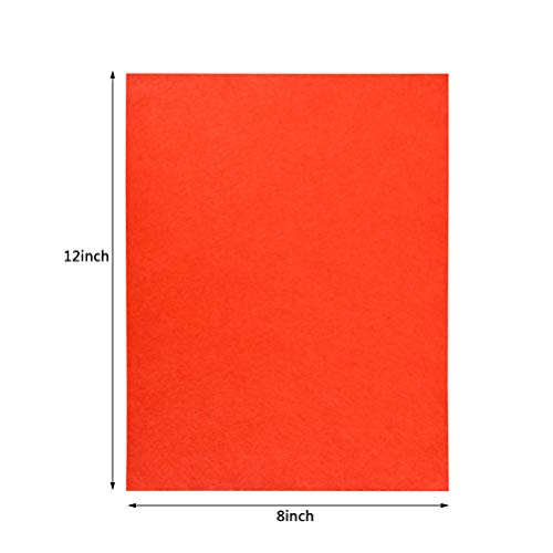 BUYGOO 60Pcs Stiff Felt Fabric Sheets, 8 x 12 inches Craft Felt Sheets Assorted Color 1mm Thick Stiff Craft Felt for DIY Crafts, Sewing, Crafting Projects