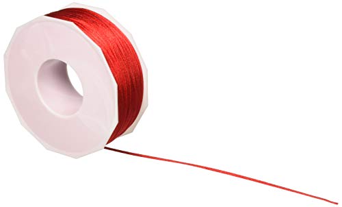 Morex Ribbon 1305144609 Satin Cord, Red, 1/8" X 144 yd