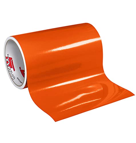 12" x 10 Ft Roll of Glossy Oracal 651 Orange Vinyl for Craft Cutters and Vinyl Sign Cutters