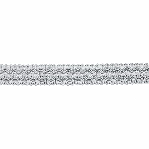 HedongHexi Gimp Braid Trim, 0.59 Inch / 10M(10.9 Yards) Fabric Trim，Curtain Fabric Trim，Upholstery Trim for Sewing Polyester Hand DIY Crafts Costume Home Decorative