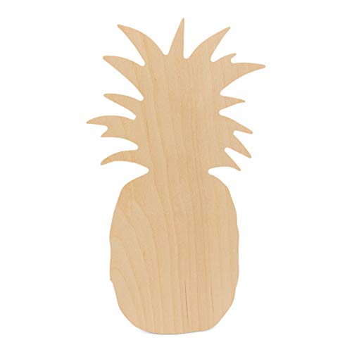 Wooden Pineapple Cutout, Unfinished Birch, 13 3/4 Inch, Package of 1, Perfect for Home Décor, Crafts and Parties, by Woodpeckers