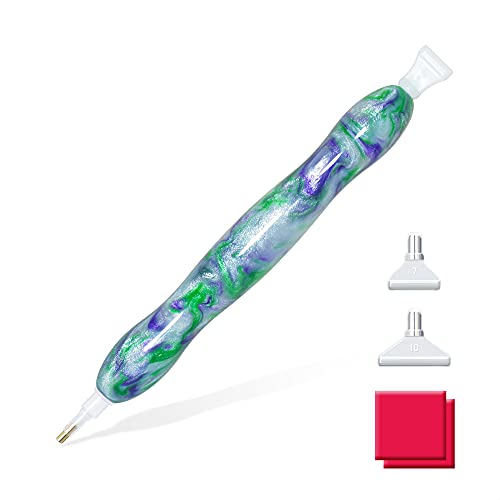 RECORDARME Resin Diamond Painting Pen, Diamond Art Drill Pen with Diamond Painting Tools and Accessories, Ergonomic Diamond Dot Pen Comfort Grip