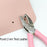 3 Pack 6.3 Inch Length Heart Shape and Star Shape and Small Hole Handheld Single Paper Hole Punch, Puncher with Pink Soft Thick Leather Cover (Heart,Star,Small Circle)