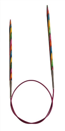 KnitPro 50 cm x 6.5 mm Symfonie Fixed Circular Needles, Multi-Color