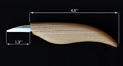BeaverCraft Wood Carving Detail Knife C15 1.5" Whittling Knife for Detail Wood Carving Craft Knife - Chip Carving Knife Wood Carving Tools for Beginners and Kids