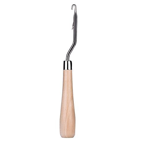 eBoot 6.5 Inch Wooden Bent Latch Hook Tool, Set of 3