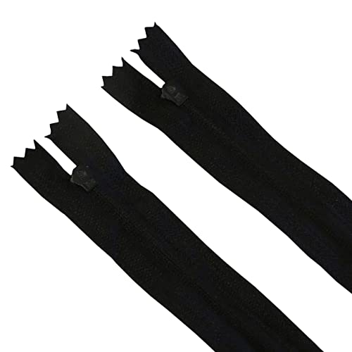 Seeking ROAM Standard Zippers, Nylon Coil, 2 Pieces (Black, 8" Inch)