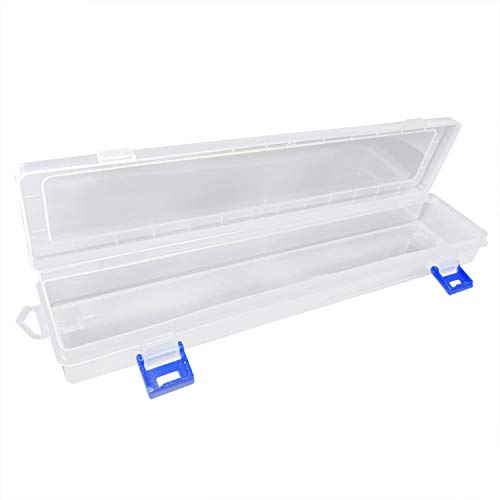 Honbay 13.19*2.76*1.38inch Paint Brush Holder Paint Brushes Storage Box Container for Watercolour Oil Paint Pencil Drawing Tool