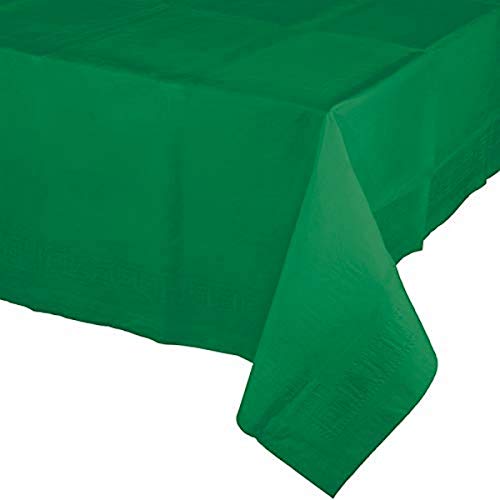 Creative Converting Emerald Green Rectangular Plastic Tablecover-1 Pc, One Size