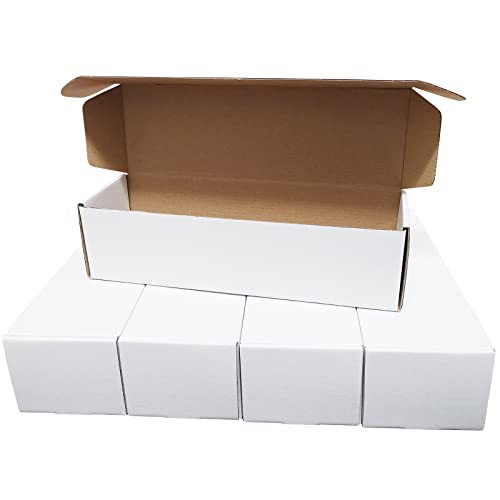 Trading Card Storage Box - Baseball Card Storage Organizer - Sports Card Storage Boxes for Baseball Card, Football Trading Cards, Game Card Holder 5 Pack - 1750 Count