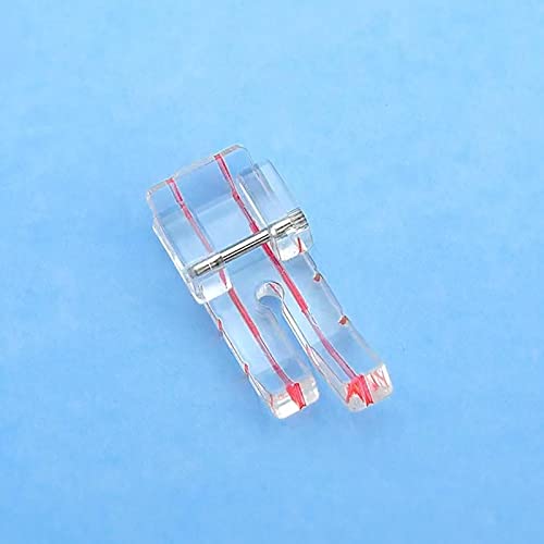 TISEKER Clear Presser Foot 1/4" (Quarter Inch) for Patchwork Quilting Fits for All Low Shank Snap-On Singer, Brother, Babylock, Euro-Pro, Janome, Kenmore, White, Juki, Simplicity, Elna Sewing Machine