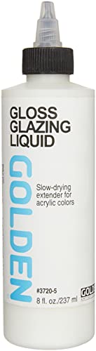 Golden Acrylic Glazing Liquid Gloss - 8 oz Bottle