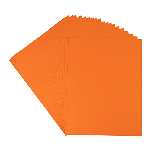20 Sheets Colored Thick Paper Cardstock Blank for DIY Crafts Cards Making, Invitations, Scrapbook Supplies (Dark Orange, 8.5 x 11 inches)