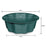 FloraCraft Plastic Design Container 2.85 Inch x 8.2 Inch Green