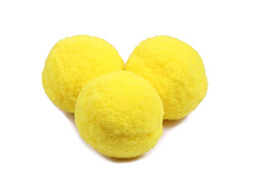 YYCRAFT 20pcs Jumbo Pom Poms Balls 2 Inch for Hobby Supplies and DIY Creative Crafts, Party Decorations,Yellow