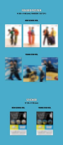 Dreamus NCT DREAM - Beatbox [Photobook ver.] 2nd Repackage Album+Folded Poster+Extra Photocards Set ( SCHOOL+YOUNG STAR ver. SET), 190 x 260 x 7.5 mm, SMK1450