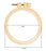 Gigules 12 Pcs Embroidery Hoops 3.4 Inch Between 3 Inch and 4 Inch Plastic Circle Cross Stitch Hoop Ring for Home Ornaments Art Craft Handy Sewing