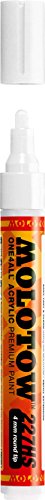 MOLOTOW ONE4ALL Acrylic Paint Marker, 4mm, Signal White, 1 Each (227.211)