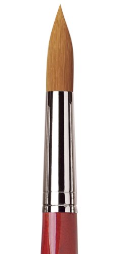 da Vinci Watercolor Series 5580 CosmoTop Spin Paint Brush, Round Synthetic with Red Handle, Size 20 (5580-20)