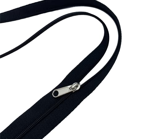 ADDY & PLUSY #3 Nylon Zipper Slider 51 Pcs Zipper Repair Kit Korean Zipper Slider Zipper for Sewing #3 Silver Slider Bulk Package for Bags, Clothing, Tents 지퍼 슬라이더