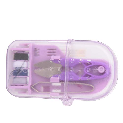 Christmas Carnival Sewing Tools Kit Mini Exquisite Sewing Travel Kit, Sewing Kit Box, Home Use(Purple)