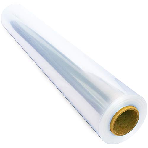 Clear Cellophane Wrap Roll (16 in x 110 ft) - Cellophane Roll - Clear Wrap Cellophane Bags - Clear Wrapping Paper to Wrap Gift Baskets - Clear Gift Wrap - Celophane Basket Wrap - Cello Wrap