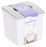 Ubbi Square Tissue Box Cover Holder, Cube Facial Tissue Dispenser for Bathroom Vanity Countertop, Bedroom or Office, White