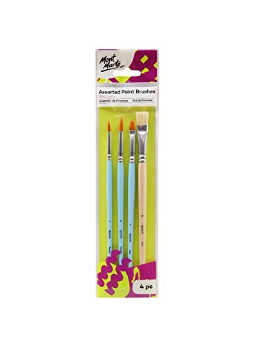 Mont Marte- Discovery Assorted Paint Brushes 4pc