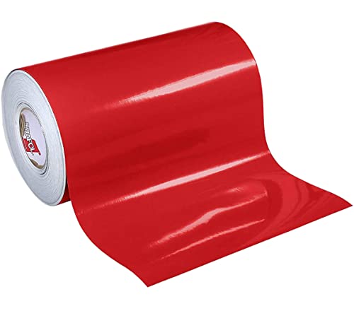 12" x 10 Ft Roll of Glossy Oracal 651 Red Vinyl for Craft Cutters and Vinyl Sign Cutters
