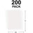 200 Pack Translucent Vellum Paper, 8.5 x 11 Inches