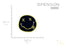LUXPA - Nirvana Smiley - Premium Quality Embroidered Iron on Patch - Applique - DIY - Easy Application
