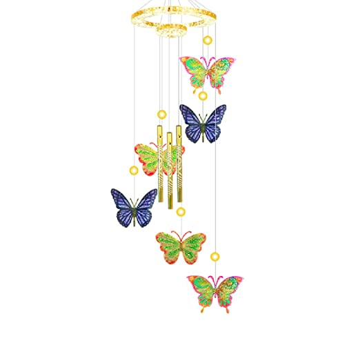Wind Chimes Resin Molds Silicone Epoxy Casting Mold Keychain Earring Pendants Ornaments Molds for Craft DIY Making(Butterfly)