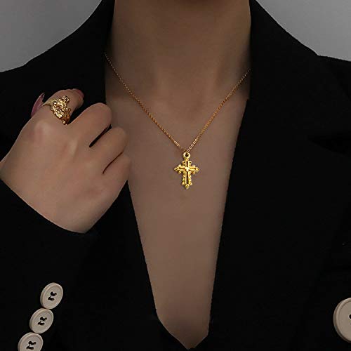 100 Gram Golden Cross Charms Assorted Ankh Cross Pendant Alloy Crucifix Pendant Charms Jewelry Making Findings for DIY Earrings Necklace Bracelet Crafts