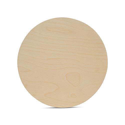 Wood Circles 11 inch, 1/4 Inch Thick, Birch Plywood Discs, Pack of 1 Unfinished Wood Circles for Crafts, Wood Rounds by Woodpeckers